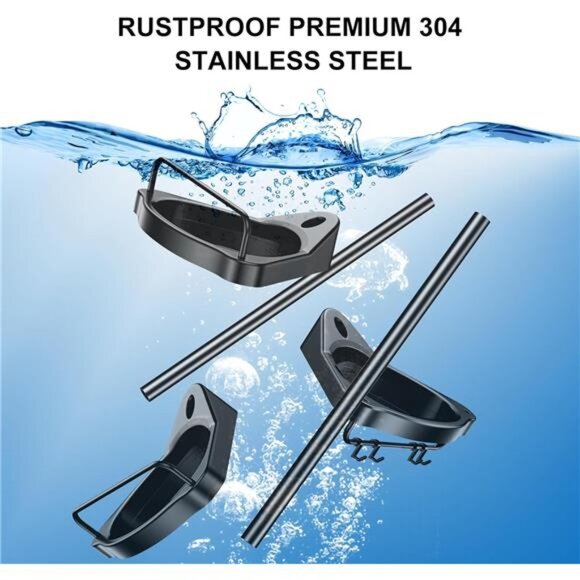 Corner Shower Caddy Tension Pole: Adjustable Stainless Steel Shower - Picture 5 of 7